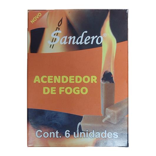 Acendedor de Fogo Sandero 6 Unidades Caixa - Imagem em destaque