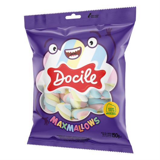 Marshmallow Baunilha Twist Color 1 Docile Maxmallows Pacote 150g - Imagem em destaque