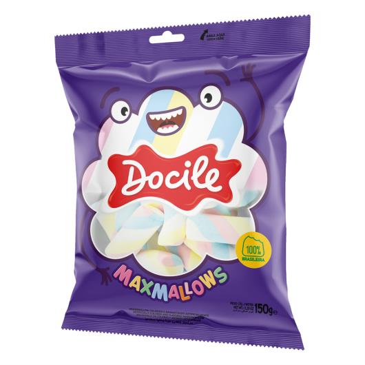 Marshmallow Baunilha Tubo Torção Docile Maxmallows Pacote 150g - Imagem em destaque