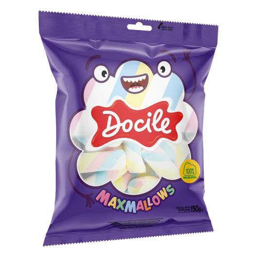 Marshmallow Baunilha Tubo Torção Docile Maxmallows Pacote 150g - Imagem em destaque