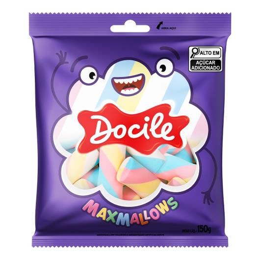 Marshmallow Tubo Torção Docile Maxmallows Pacote 150g - Imagem em destaque
