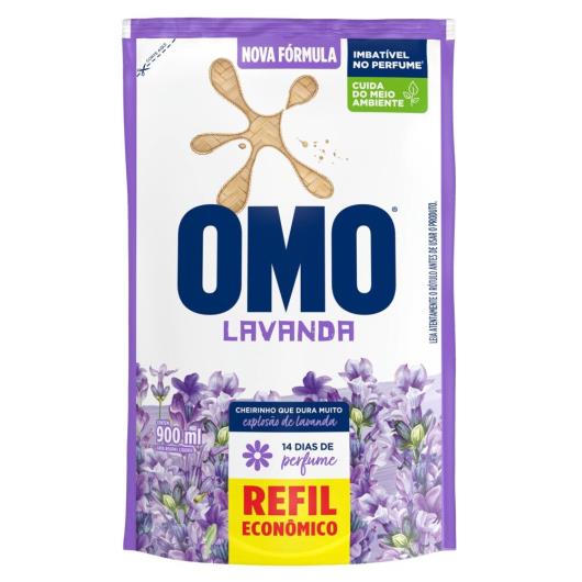 Sabão Líquido Refil Omo Lavanda 900ml - Imagem em destaque