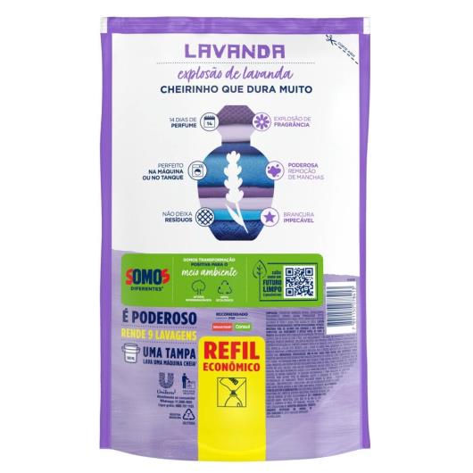 Sabão Líquido Refil Omo Lavanda 900ml - Imagem em destaque