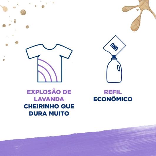 Sabão Líquido Refil Omo Lavanda 900ml - Imagem em destaque