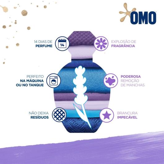 Sabão Líquido Refil Omo Lavanda 900ml - Imagem em destaque