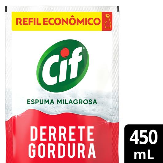 Limpador Cozinha Desengordurante Cif Sachê 450ml - Imagem em destaque