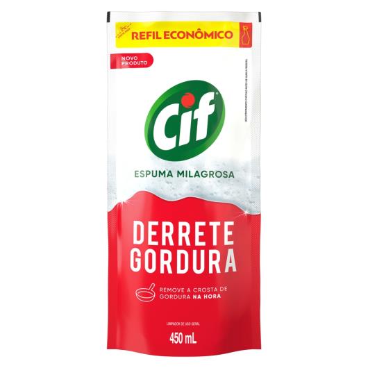 Limpador Cozinha Desengordurante Cif Sachê 450ml - Imagem em destaque
