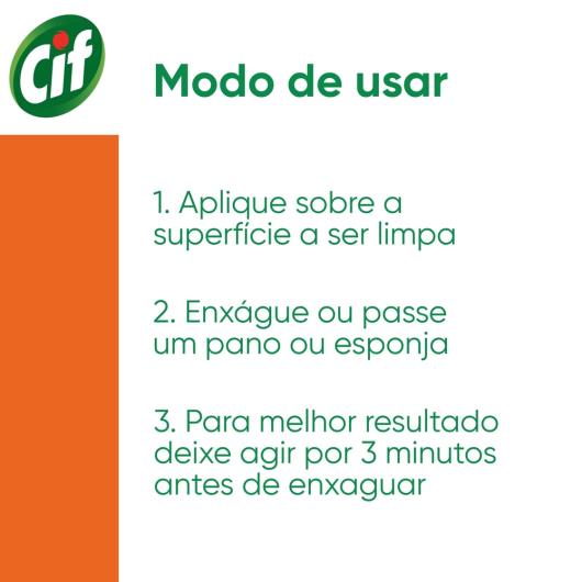 Limpador Cozinha Desengordurante Cif Sachê 450ml - Imagem em destaque