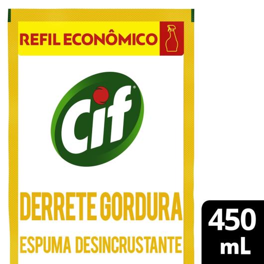 Limpador Especialista CIF Derrete Gordura 450 ml Refil Econômico - Imagem em destaque