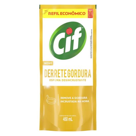 Limpador Especialista CIF Derrete Gordura 450 ml Refil Econômico - Imagem em destaque