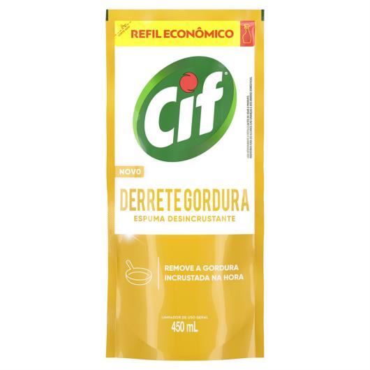 Limpador Desengordurante Cif Sachê 450ml Refil Econômico - Imagem em destaque