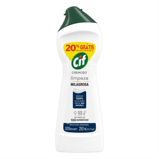 Saponáceo Cremoso Multiuso Original Cif Squeeze Leve 250ml Pague 200ml - Imagem em destaque