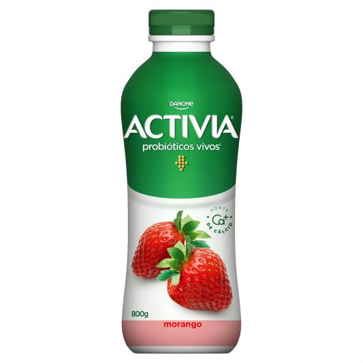 Leite Fermentado Parcialmente Desnatado Morango Activia Garrafa 800g - Imagem em destaque