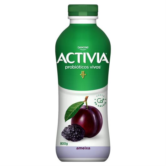 Leite Fermentado Parcialmente Desnatado Ameixa Activia Garrafa 800g - Imagem em destaque