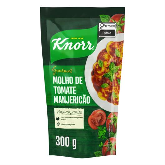 Molho de Tomate Manjericão Knorr Gourmet Sachê 300g - Imagem em destaque