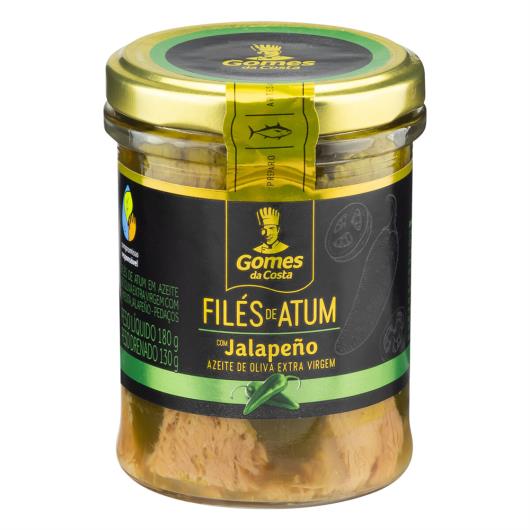 Filé de Atum em Pedaços em Azeite de Oliva com Jalapeño Gomes da Costa Vidro 130g - Imagem em destaque