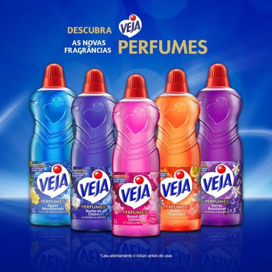 Limpador Perfumado Algodão e Jasmim Veja Banho de Cheiro Frasco 1l - Imagem em destaque