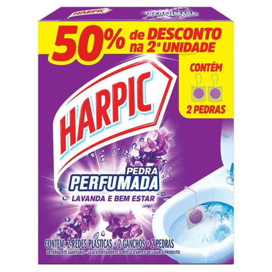 Detergente Sanitário Pedra Lavanda e Bem-Estar Harpic 2 Unidades Grátis 50% de Desconto na 2ª Unidade - Imagem em destaque
