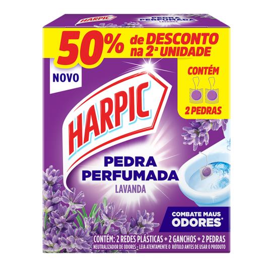 Detergente Sanitário Pedra Lavanda e Bem-Estar Harpic 2 Unidades Grátis 50% de Desconto na 2ª Unidade - Imagem em destaque