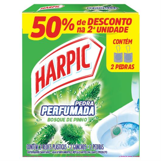 Detergente Sanitário Pedra Perfumada Bosque de Pinho Harpic 2 Unidades Grátis 50% de Desconto na 2ª Unidade - Imagem em destaque