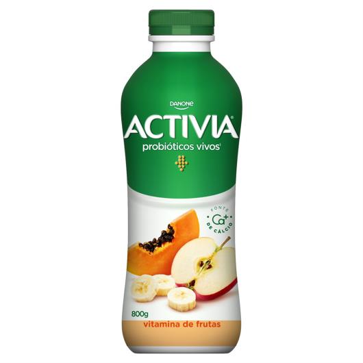 Leite Fermentado Parcialmente Desnatado Vitamina de Frutas Activia Garrafa 800g - Imagem em destaque