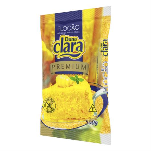 Farinha de Milho Flocão Dona Clara Premium Pacote 500g - Imagem em destaque