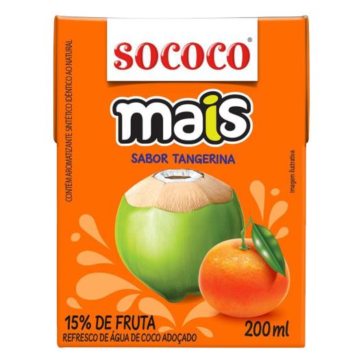 Água de Coco Tangerina Sococo Mais Caixa 200ml - Imagem em destaque