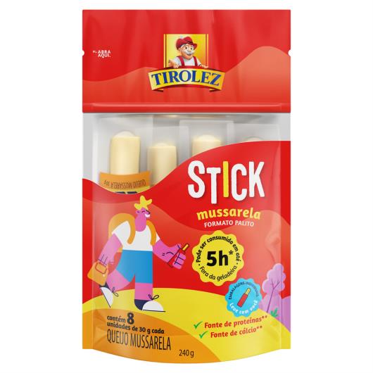 Queijo Mussarela Stick Tirolez 240g 8 Unidades - Imagem em destaque