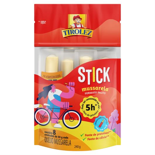 Queijo Mussarela Stick Tirolez 240g 8 Unidades - Imagem em destaque