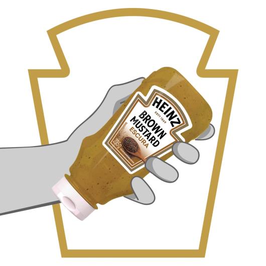 Mostarda Escura Heinz Squeeze 235g - Imagem em destaque