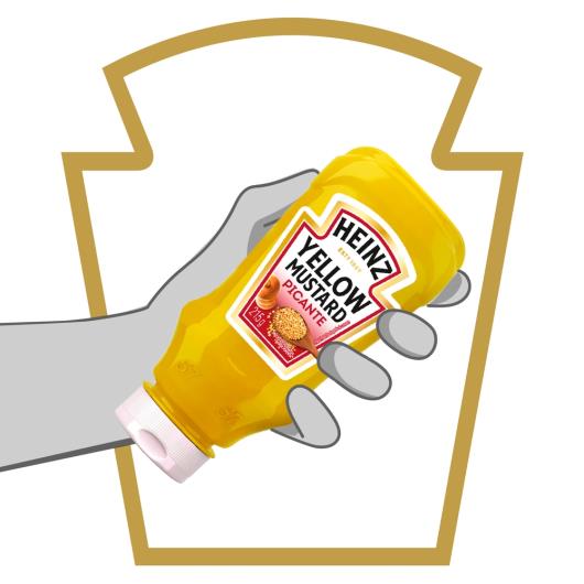 Mostarda Amarela Picante Heinz Squeeze 220g - Imagem em destaque