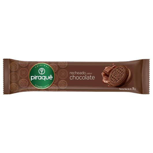 Biscoito Piraquê Recheio Chocolate Pacote 76g - Imagem em destaque