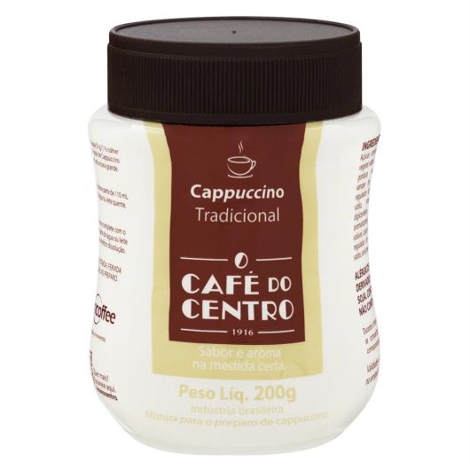 Cappuccino Solúvel Tradicional Café do Centro Pote 200g - Imagem em destaque