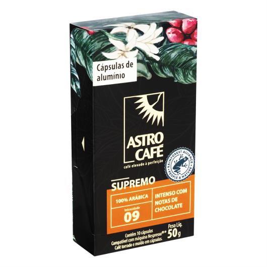 Café em Cápsula Torrado e Moído Supremo Astro Café Caixa 50g 10 Unidades - Imagem em destaque