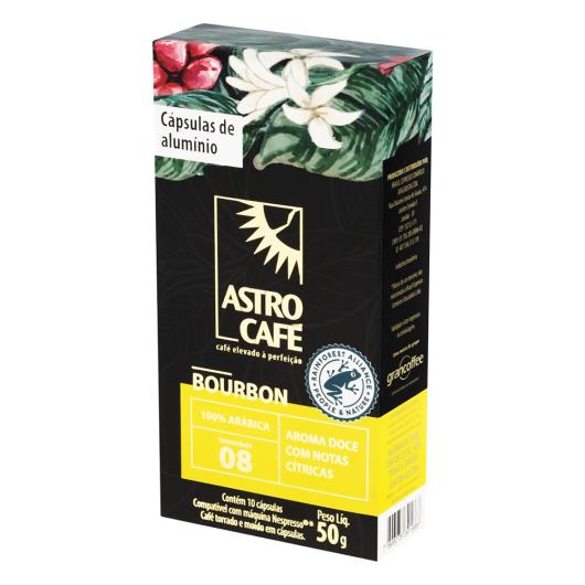 Café em Cápsula Torrado e Moído Bourbon Astro Café Caixa 50g 10 Unidades - Imagem em destaque