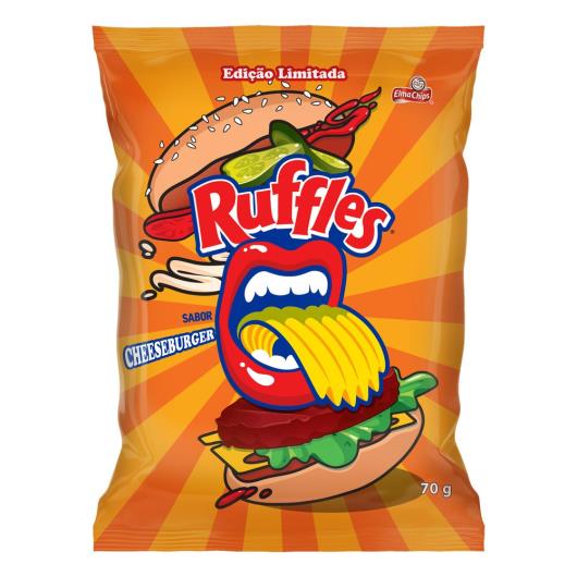 Batata Frita Ondulada Lanchonete Hambuguer Ruffles 70G - Imagem em destaque
