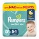 Fralda Descartável Infantil Pampers Confort Sec XG Pacote 54 Unidades Leve Mais Pague Menos - Imagem 7500435205269.png em miniatúra