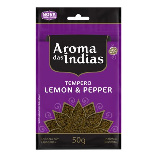 Tempero Aroma Das Índias Lemon Pepper 50g - Imagem em destaque