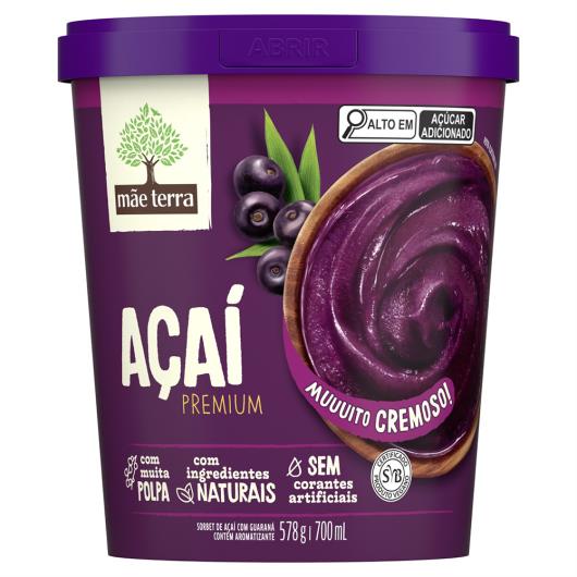 Sorbet Açaí Mãe Terra Premium Pote 700ml - Imagem em destaque