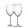 Taça de Vinho Rio White Wine com Filete de Ouro 255ml 2 Peças