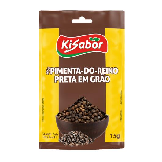 Pimenta do Reino Preta em Grãos Kissabor 15g - Imagem em destaque