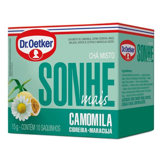 Chá Misto Dr. Oetker Sonhe Mais Camomila, Cidreira e Maracujá 15g - Imagem em destaque