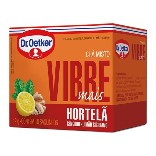 Chá Misto Dr. Oetker Vibre Mais Hortelã, Gengibre e Limão Siciliano 12g - Imagem em destaque