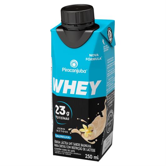 Piracanjuba Whey 23g de Proteínas Zero Lactose Baunilha 250ml - Imagem em destaque