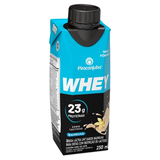 Piracanjuba Whey 23g de Proteínas Zero Lactose Baunilha 250ml - Imagem em destaque