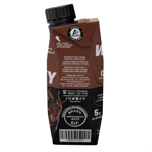 Piracanjuba Whey 23g de Proteínas Zero Lactose Cacau 250ml - Imagem em destaque