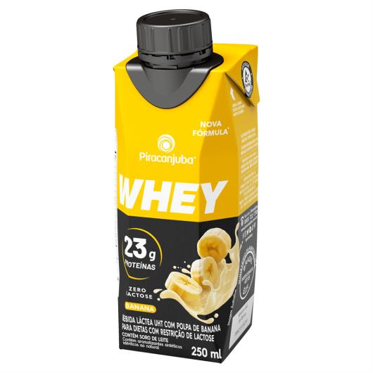 Piracanjuba Whey 23g de Proteínas Zero Lactose Banana 250ml - Imagem em destaque