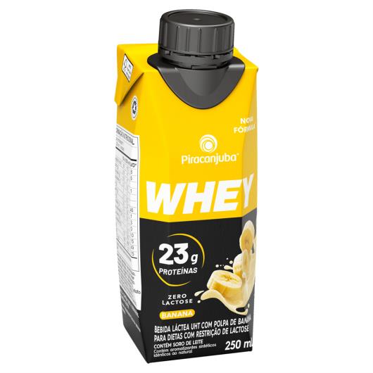 Piracanjuba Whey 23g de Proteínas Zero Lactose Banana 250ml - Imagem em destaque