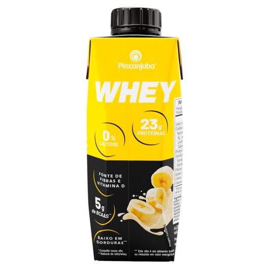 Piracanjuba Whey 23g de Proteínas Zero Lactose Banana 250ml - Imagem em destaque