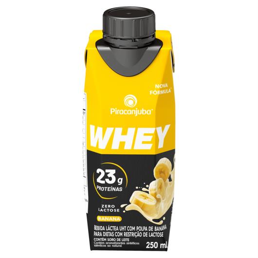 Piracanjuba Whey 23g de Proteínas Zero Lactose Banana 250ml - Imagem em destaque